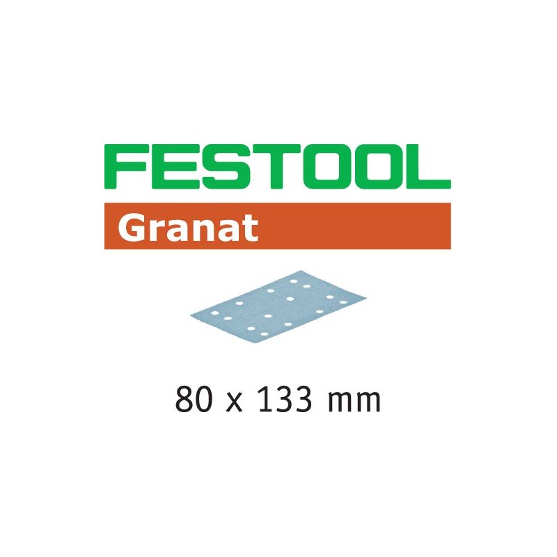 Arkusze ścierne STF 80x133 P60 GR/50 Granat Festool (497118)