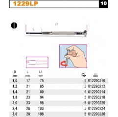 WKRĘTAK PRECYZYJNY PŁASKI 3.0 MM BETA (1229LP/3.0)