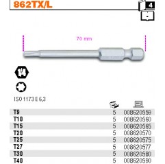 KOŃCÓWKA WKRĘTAKOWA DŁ.PROFIL TORX T25 BETA (862TX/L25)