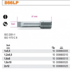 KOŃCÓWKA WKRĘTAKOWA PŁASKA 1.6X10 MM BETA (866LP/1.6X10)