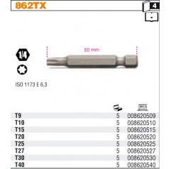 KOŃCÓWKA WKRĘTAKOWA PROFIL TORX T9 BETA (862TX/9)