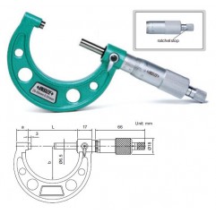 Mikrometr 75-100 mm przeznaczony do pomiarów zewnętrznych INSIZE  (3203-100A)