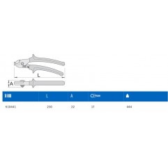 NOZYCE DO CIECIA KABLI 230 1000V  UNIOR (610441)