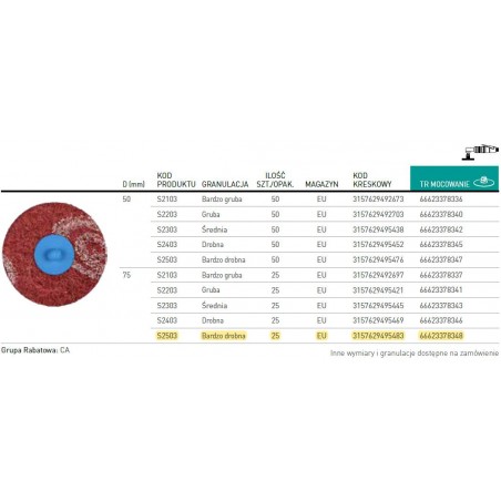KRAZEK RAPID VERY FINE S2503 FI 75 NORTON (66623378348  (25))