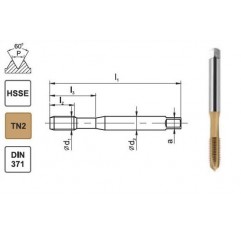GWINTOWNIK M 3 DIN-371B (6H) HSSE TIN 800X FANAR (C2-113X01-0030)