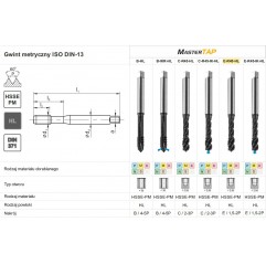 GWINTOWNIK M 6 DIN-371E R45 (6H) HSSE-PM HL MASTERTAP FANAR (C4-718M01-0060)