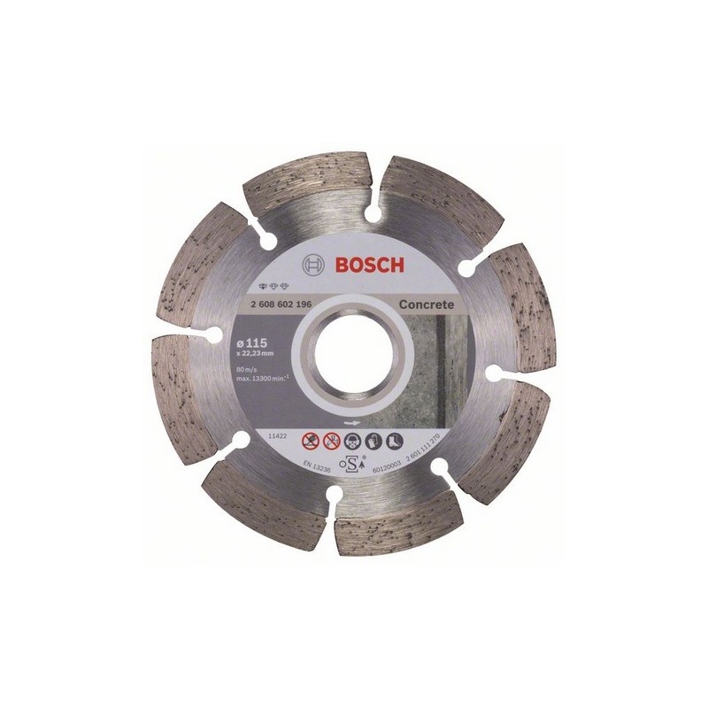 Tarcza diamentowa fi 115/22,23 mm STANDARD do betonu BOSCH  (2608602196)
