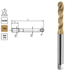 GWINTOWNIK M12 DIN-376C R40 (6H) HSSE TIN 800X FANAR (D2-513X01-0120)
