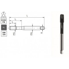 GWINTOWNIK M16 DIN-376B (6H) HSSE-PM HL MASTERTAP FANAR (D4-118M01-0160)