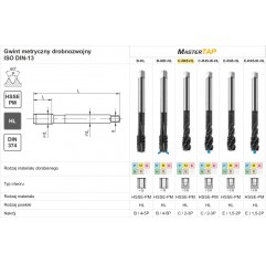 GWINTOWNIK M10x1 DIN-374C R45 (6H) HSSE-PM HL MASTERTAP FANAR (D4-528M01-0103)
