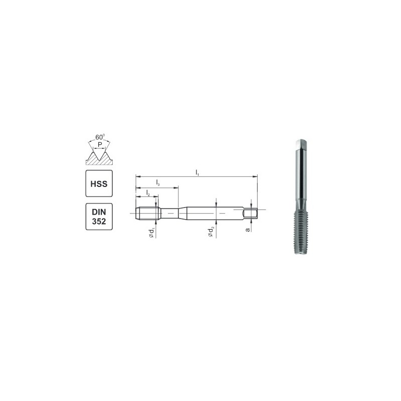 GWINTOWNIK M 4 NGMM/1 DIN-352D (6H) HSS FANAR (E1-131001-0040)