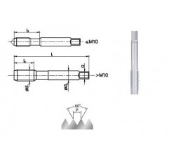 GWINTOWNIK M10 NGMM/1 DIN-352D (6H) HSS FANAR (E1-131001-0100)