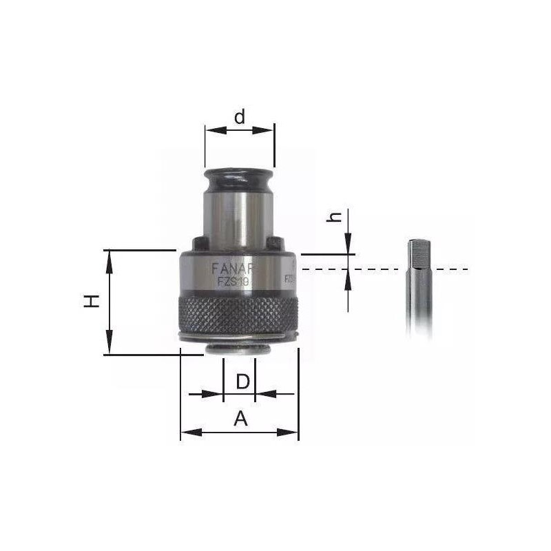 ZABIERAK M 16 ZE SPRZEGLEM FZS31 FANAR (R-FZS31/M16D12DIN)