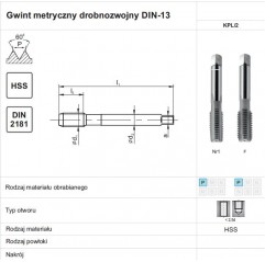 GWINTOWNIK M48x1,5 NGMM/2 DIN-2181 (6H) HSS  FANAR (A1-220001-0485)