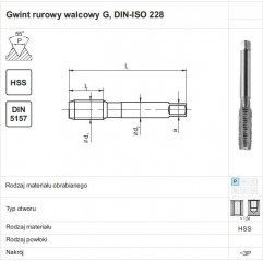 GWINTOWNIK G 1.1/4" NGRM DIN-5157D HSS FANAR (E1-131001-3143)