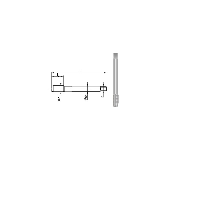 GWINTOWNIK M18x1,5 DIN-374B (6H) HSSE 800 GWINTOWNIK M18x1,5 DIN-374B (6H) HSSE 800