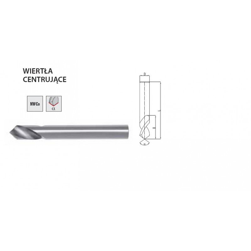 WIERTLO NC 90° FI 12,00 30/100MM HSS