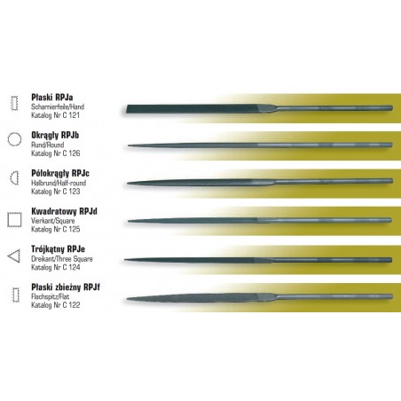 Zestaw pilników igiełkowych RPJ 6 szt. 160/80-2 BEFANA  (89218)