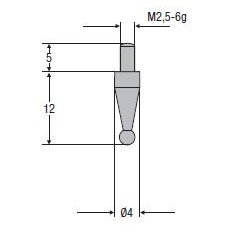 Końcówka do czujnika kulka fi 3 mm PREISSER  (0710173)
