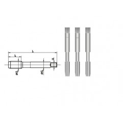 GWINTOWNIK M 6 NGMM/3 DIN-352 LH (6H) HSS
