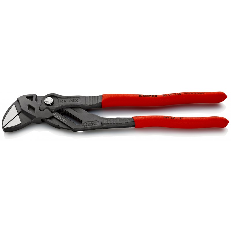 Szczypce-klucz szczypce i klucz w jednym narzędziu Z antypoślizgowego tworzywa sztucznego fosforanowane, czarne 250 mm Knipex Szczypce-klucz szczypce i klucz w jednym narzędziu Z antypoślizgowego tworzywa sztucznego fosforanowane, czarne 250 mm Knipex
