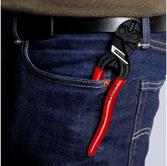 CoBolt® S Kompaktowe szczypce tnące przegubowe z tworzywa sztucznego, powlekane fosforanowane, czarne 160 mm Knipex (71 01 160