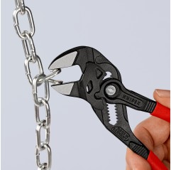 Szczypce-klucz szczypce i klucz w jednym narzędziu z tworzywa sztucznego, powlekane fosforanowane, czarne 180 mm Knipex (86 01 
