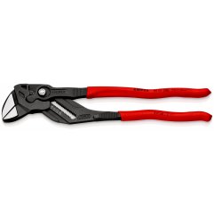 Szczypce-klucz szczypce i klucz w jednym narzędziu Z antypoślizgowego tworzywa sztucznego fosforanowane, czarne 300 mm Knipex 