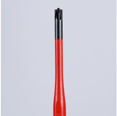 Wkrętak (Slim) do śrub z gniazdem PlusMinus Pozidriv® Rękojeść dwukomponentowa izolowana wg VDE czernione 187 mm Knipex (9