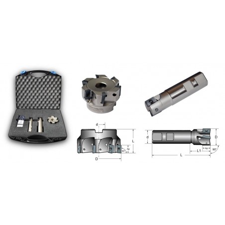 Zestaw narzędzi: frezy, głowica 50, płytki LAMINA  (A3003292)