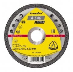 Tarcza prosta do cięcia T41 A46 EXTRA 125x1,6x22,23 mm INOX KLINGSPOR (340936)
