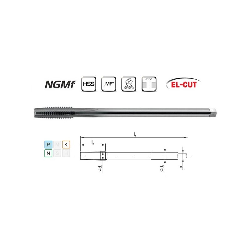 Gwintownik M14x1,5 NGMF HSS EL-CUT (G.0149141)