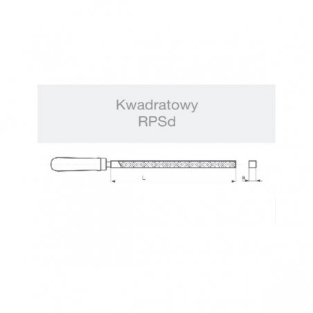 Pilnik ślusarski RPSD 300/1 kwadratowy EL-CUT (S.12399)