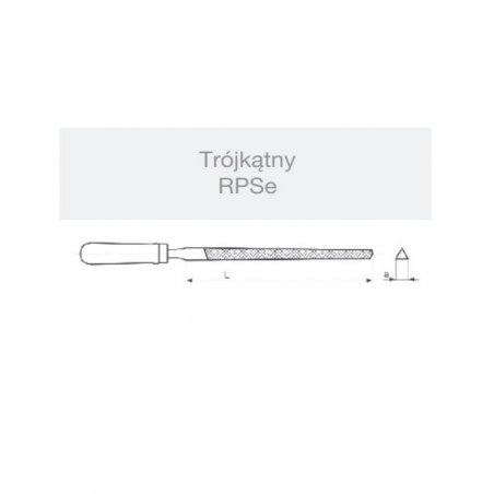 Pilnik ślusarski RPSE 150/1 trójkątny EL-CUT (S.12411)