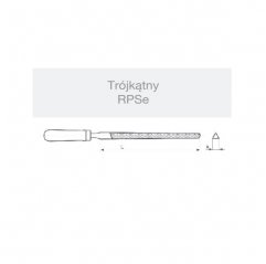 Pilnik ślusarski RPSE 200/3 trójkątny EL-CUT (S.12416)