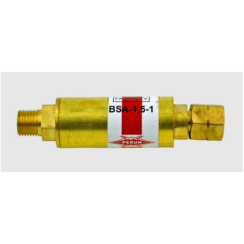 Bezpiecznik przyreduktorowy acetylenowy BSA-1,5-1 G1/4LH Perun (W877-8511)