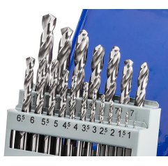Zestaw wierteł do stali i żeliwa NWKa M-19, 1,0-10,0 mm, szlifowane, HSS 19 szt. BAILDON (02719001-1)