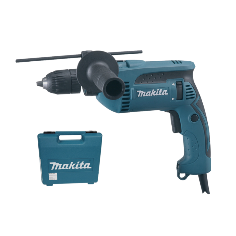 Wiertarka udarowa 680W + uchwyt szybkomocujący 13 mm MAKITA (HP1641FK) + walizka