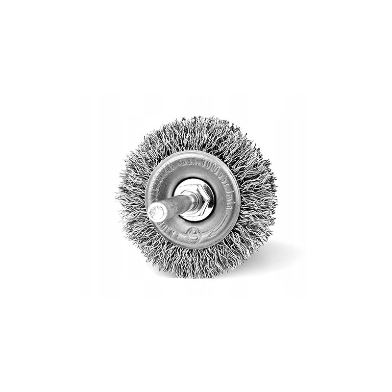 Szczotka tarczowa z trzpieniem FI 50 mm INOX SZCZOTPOL (005-AKW) Szczotka tarczowa z trzpieniem FI 50 mm INOX SZCZOTPOL (005-AKW)