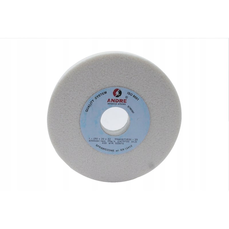 Ściernica ceramiczna T1-A 150 mm × 20 × 32 99A60K7VE01 ANDRE (510870) Ściernica ceramiczna T1-A 150 mm × 20 × 32 99A60K7VE01 ANDRE (510870)
