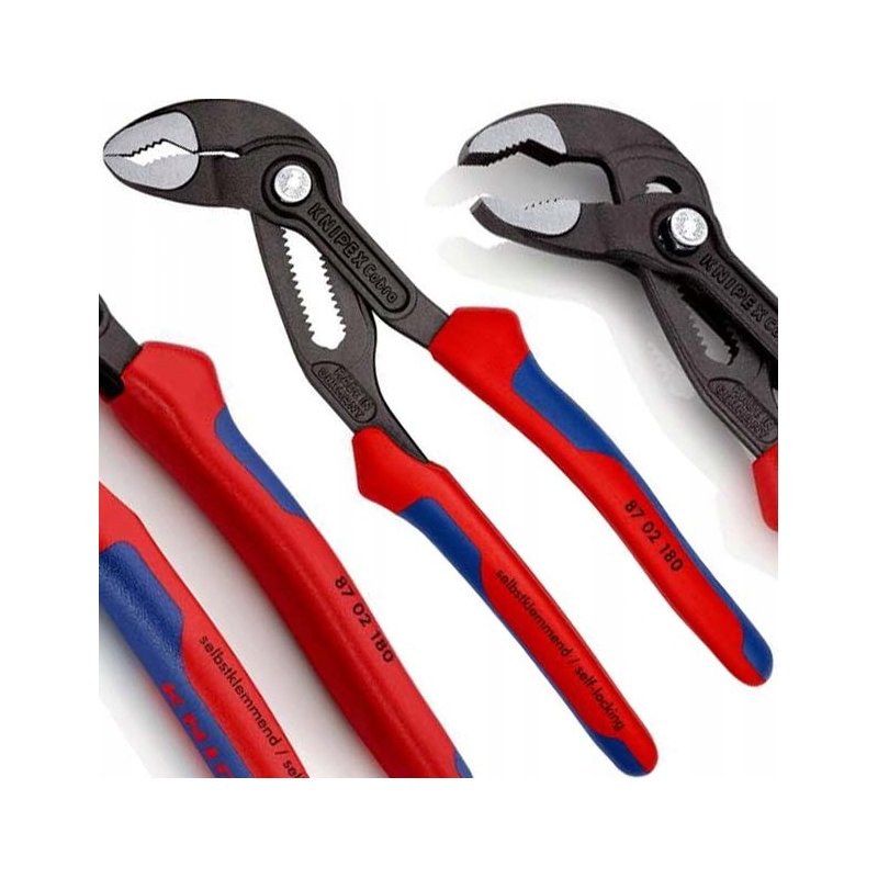 Szczypce klucz żabka do rur Cobra 180 mm KNIPEX (8702180)