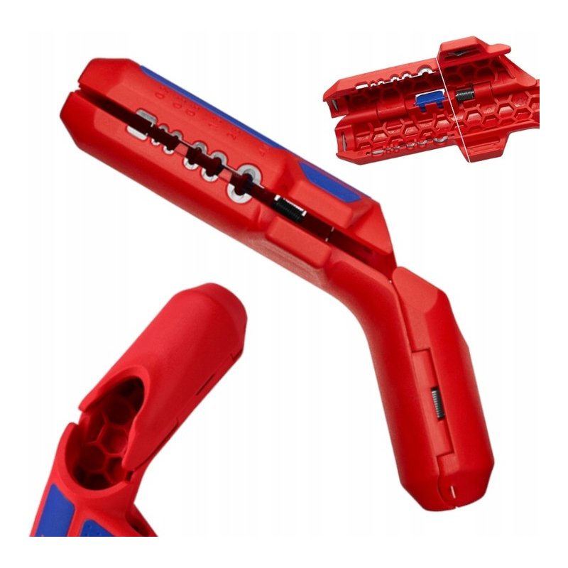 Uniwersalne narzędzie do ściągania izolacji 135 mm ErgoStrip KNIPEX (16 95 01 SB) Uniwersalne narzędzie do ściągania izolacji 135 mm ErgoStrip KNIPEX (16 95 01 SB)