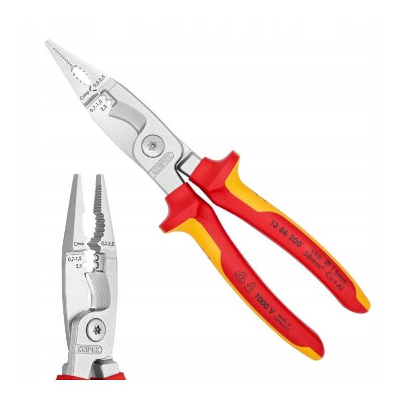 Szczypce do prac elektroinstalacyjnych 200 mm KNIPEX (1386200) Szczypce do prac elektroinstalacyjnych 200 mm KNIPEX (1386200)