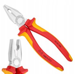 Szczypce uniwersalne izolowane VDE 1000V 200 mm KNIPEX (0306200)