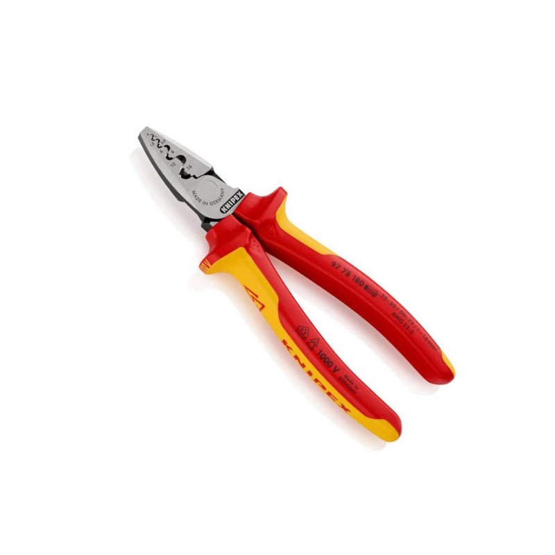 Szczypce do zagniatania tulejek kablowych 180 mm KNIPEX (9778180) Szczypce do zagniatania tulejek kablowych 180 mm KNIPEX (9778180)