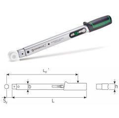 Klucz dynamometryczny 80-400 Nm 14x18 STAHLWILLE (50184040)
