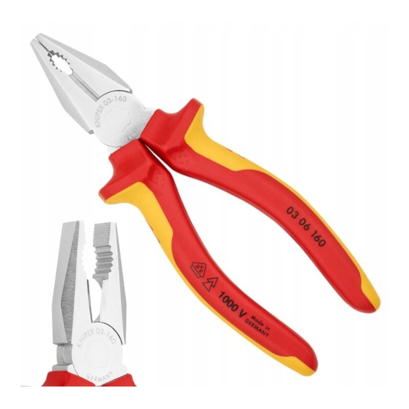 Szczypce uniwersalne 180 mm kombinerki VDE 1000 V KNIPEX (0306180) Szczypce uniwersalne 180 mm kombinerki VDE 1000 V KNIPEX (0306180)