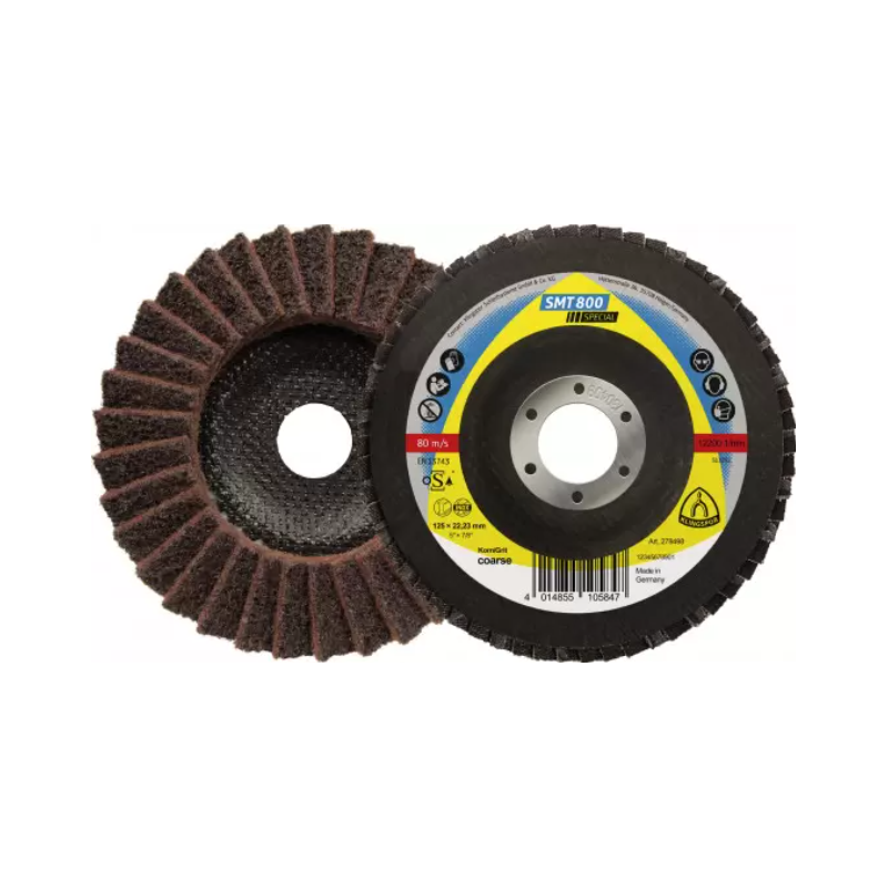 Talerzowa ściernica listkowa SMT 800 z włókniny granulacja very fine 125x22,23 mm KLINGSPOR (278500) Talerzowa ściernica listkowa SMT 800 z włókniny granulacja very fine 125x22,23 mm KLINGSPOR (278500)