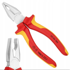 Szczypce uniwersalne kombinerki izolowane 1000 V 160 mm KNIPEX (0306160)