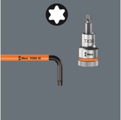 967/9 TX XL Multicolour 1 Zestaw kluczy trzpieniowych TORX®, długich, 9 części WERA (05024480001)